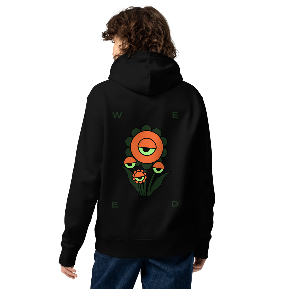 Flower Hoodie Schwarz