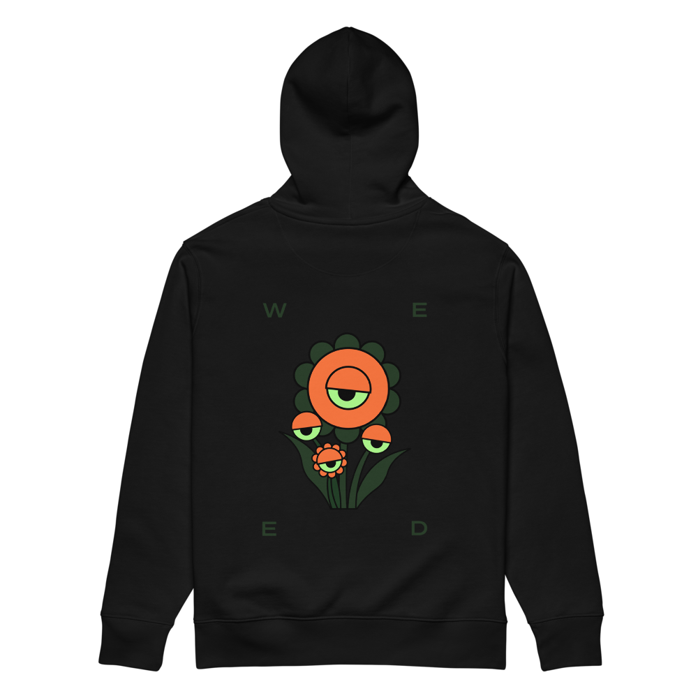 Flower Hoodie Schwarz
