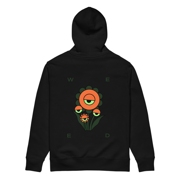 Flower Hoodie Schwarz