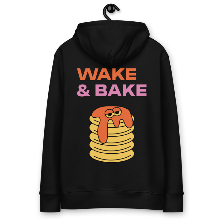 Wake & Bake Hoodie Schwarz