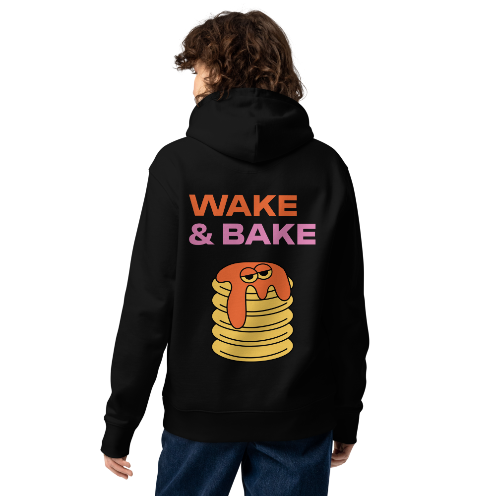 Wake & Bake Hoodie Schwarz