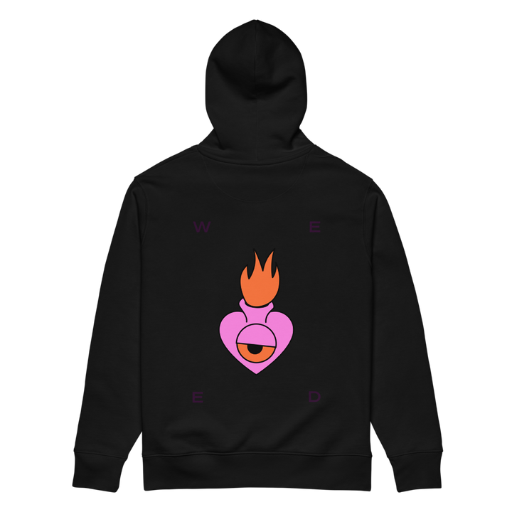 Heart Hoodie Schwarz