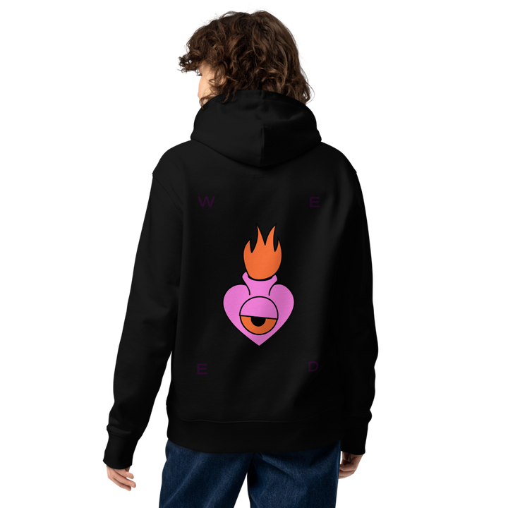Heart Hoodie Schwarz